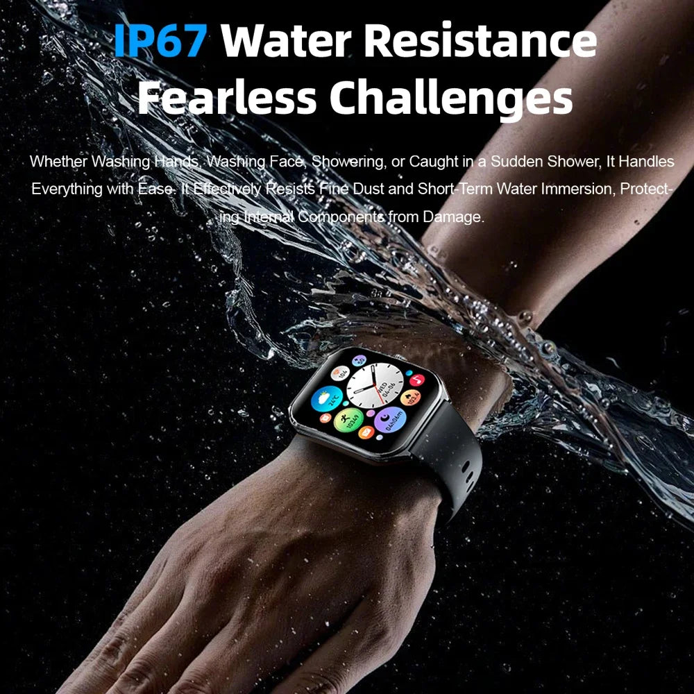 Ultra-Thin 1.96" AMOLED Smart Watch with Always-On Display & Bluetooth Calling