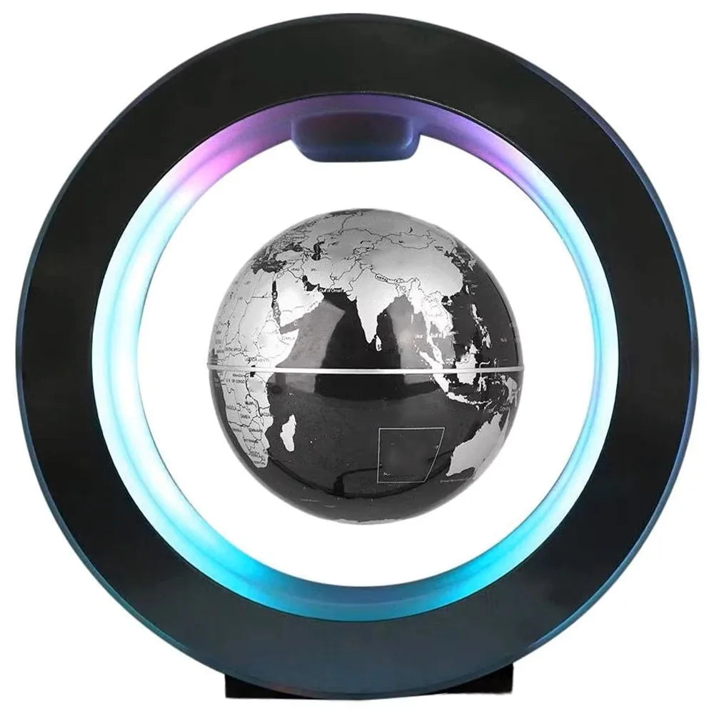Floating Levitating Globe Lamp – Rotating World Map with LED Light