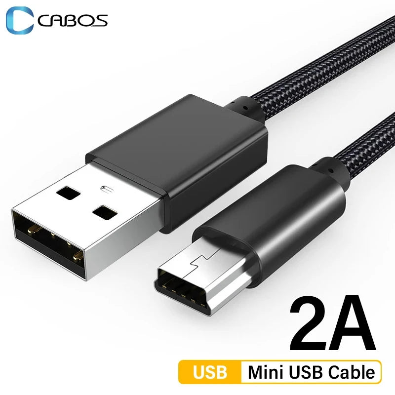 mini usb data line T-port usb charging cable USB Cable 2.0 A Male to Mini B 5 Pin 5P T Port MiniUSB for Devices MP3 MP4 Camera
