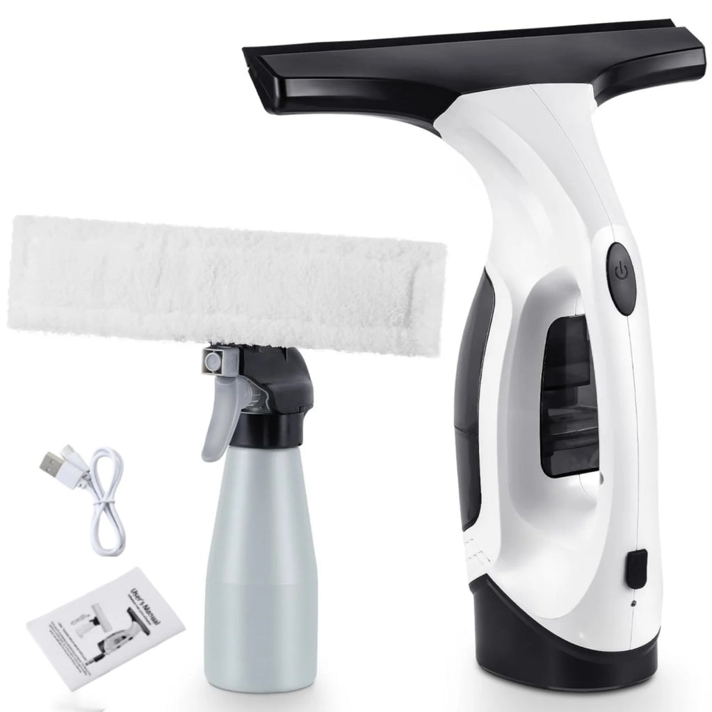 Cordless Window Vacuum Cleaner – 3-in-1 Spray, Clean & Suck Window Cleaner