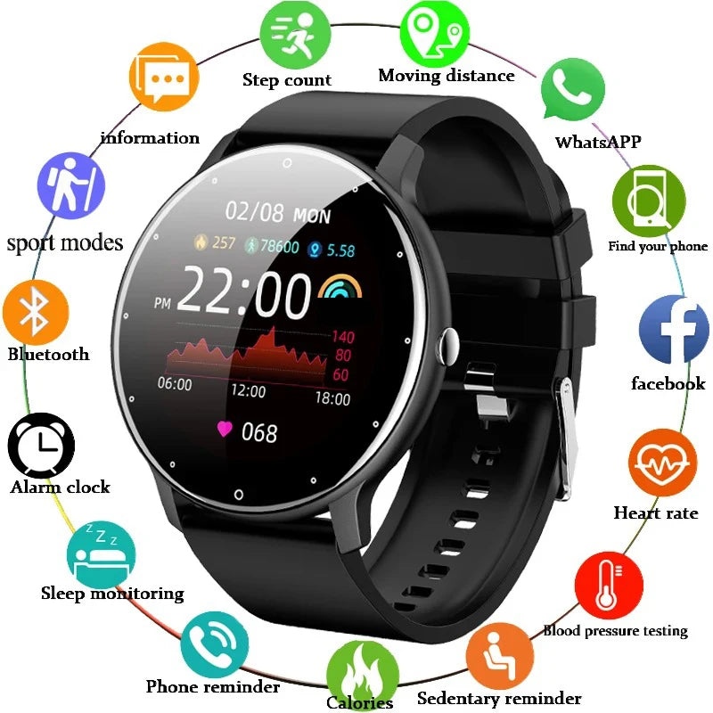 LIGE Sport Fitness Smart Watch, Waterproof, for iOS & Android