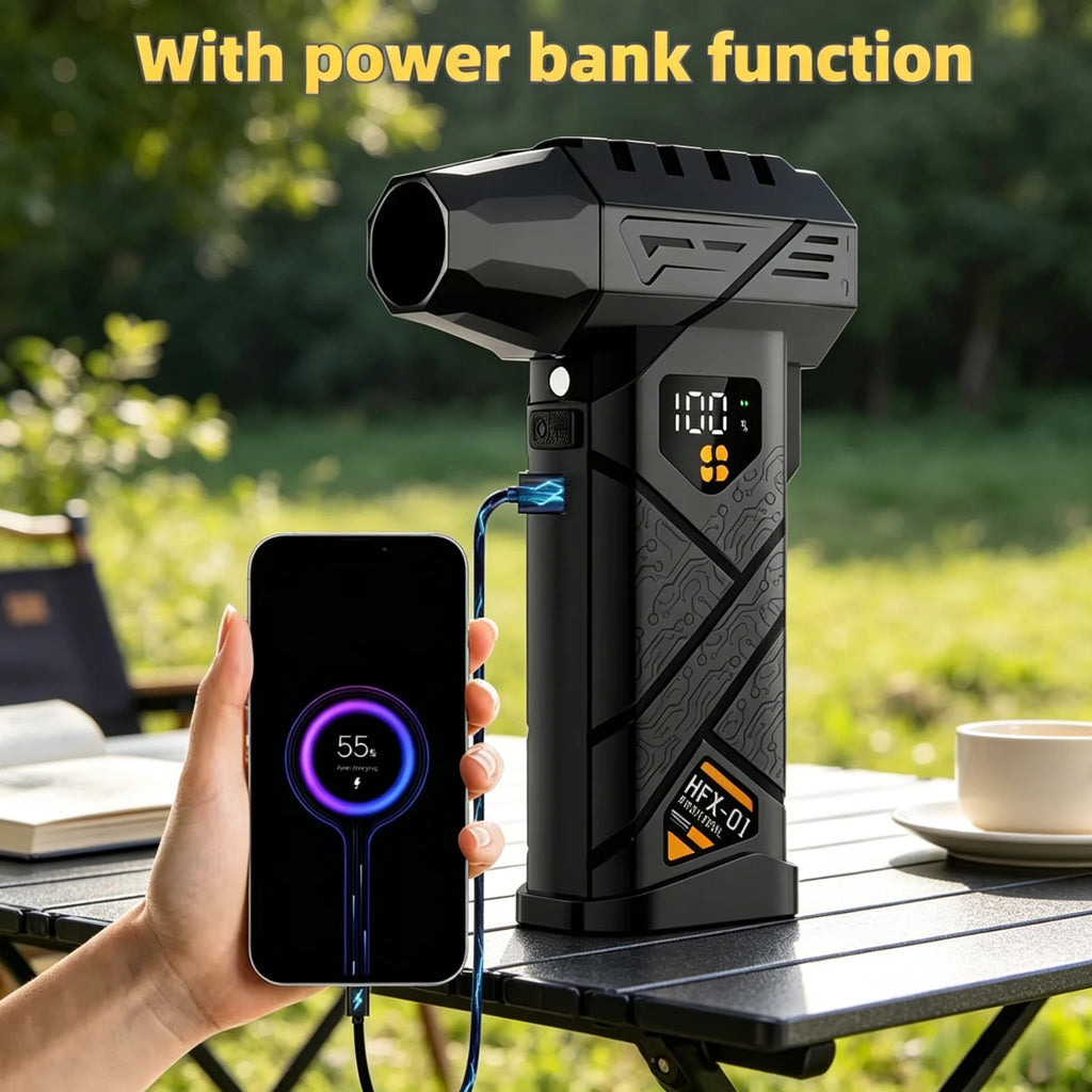 Powerful Mini Turbo Jet Blower – Cordless Handheld Air Blower for Car Drying & Dust
