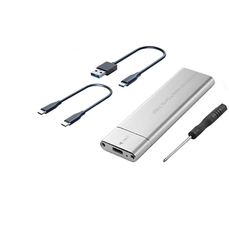 M.2 NVMe SSD Enclosure Adapter 10Gbps USB C 3.1 Gen2 NVMe Case External Enclosure NVMe Reader for Samsung 980 970/ Intel/ADATA
