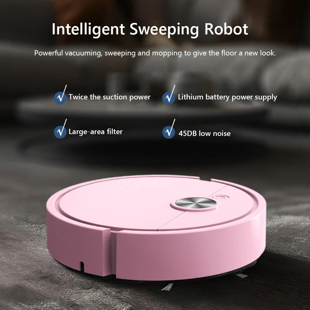 3 in 1 Sweeping Robot Strong Suction Robot Vacuum Vacuum Mop Robot Compact Cleaning Machine for Pet Hair Stubborn Dirt
