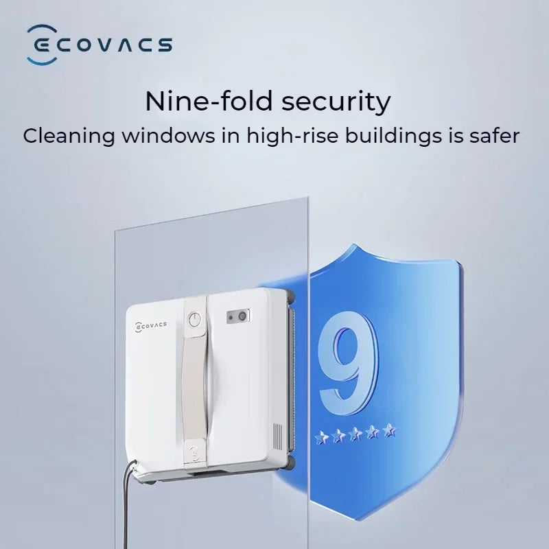 Original ECOVACS Smart Robot for Washing Windows WINBOT AIR MINI Window Cleaning Robot 8000Pa Glass Vacuum Cleaner