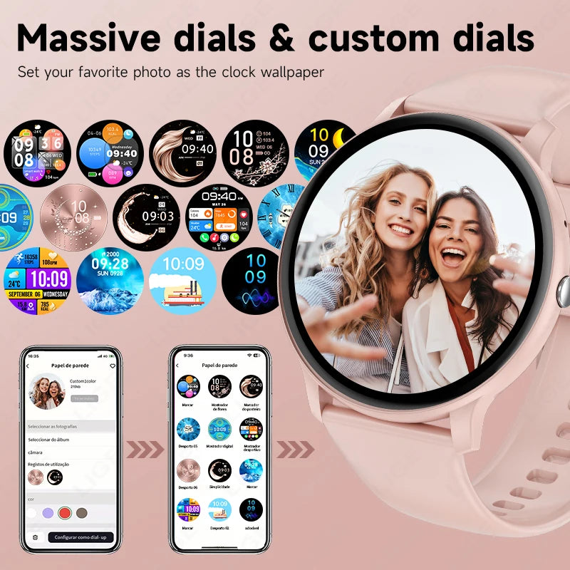 LIGE Unisex Smart Watch with Bluetooth Calling, 1.39" Display, Sports Modes