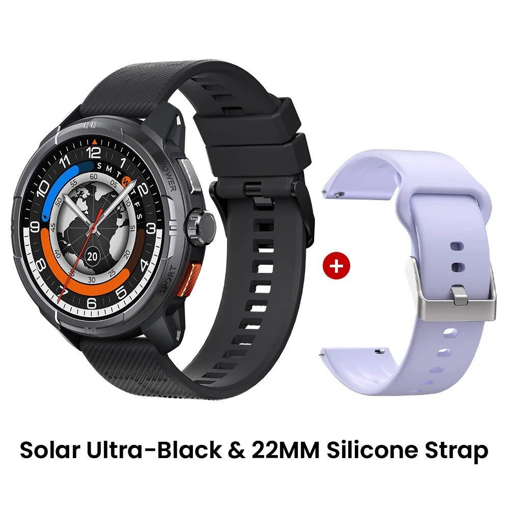 HAYLOU Solar Ultra GPS Smart Watch, 1.6" AMOLED, 5ATM Water Resistant, Bluetooth Calling