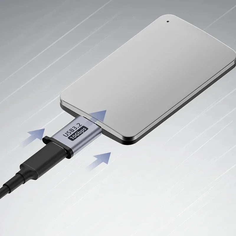 USB A Type C To Micro B Male To Female Adapters for External Hard Drive Disk HDD 10Gbps Super Speed Data Sync Converter