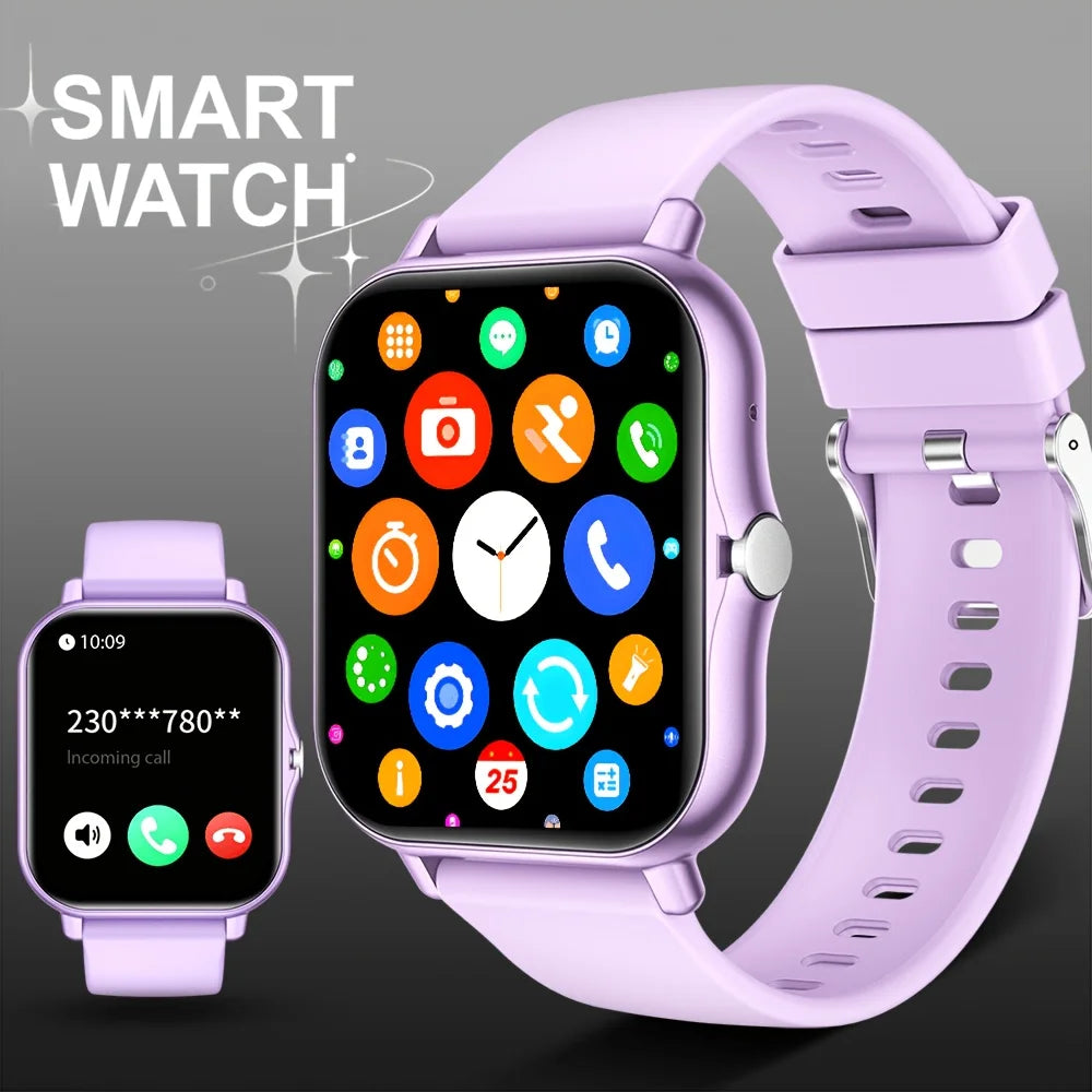1.83" Full Touch Smart Watch with Wireless Calling & Pedometer for Men and Women