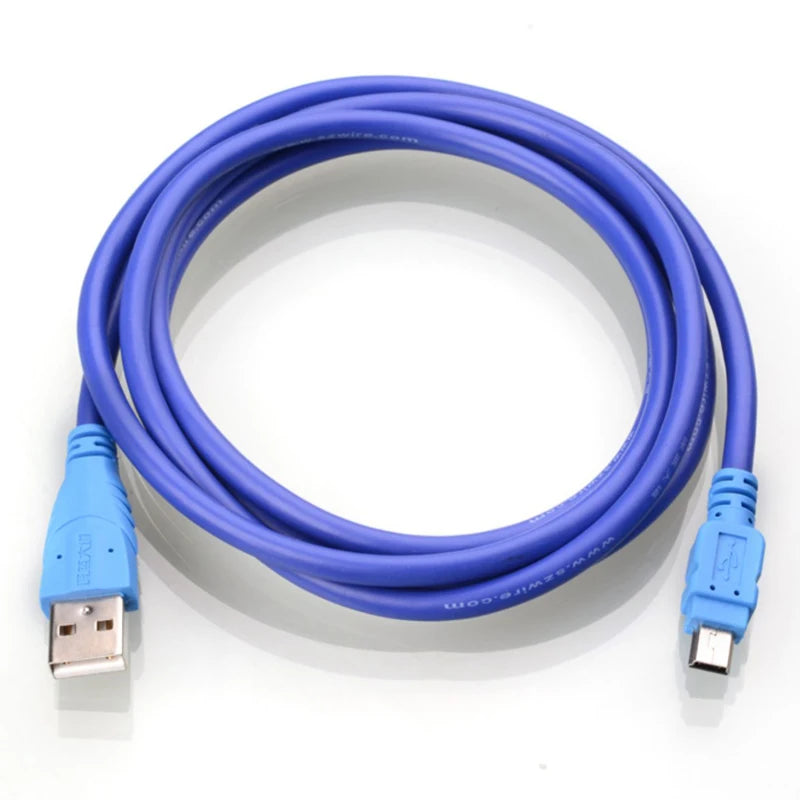 mini usb data line T-port usb charging cable USB Cable 2.0 A Male to Mini B 5 Pin 5P T Port MiniUSB for Devices MP3 MP4 Camera