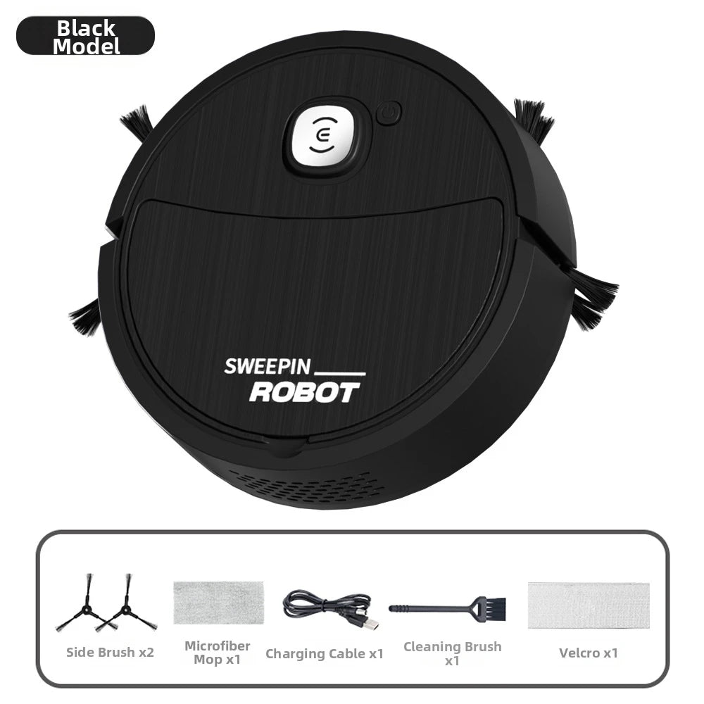 Smart Vacuum Cleaner Robot with 3 in 1 Cleaning Modes Sweeping Suction and Mopping for Effective Hard Floor and Carpet Cleaning