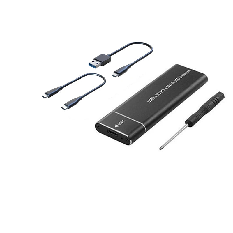 M.2 NVMe SSD Enclosure Adapter 10Gbps USB C 3.1 Gen2 NVMe Case External Enclosure NVMe Reader for Samsung 980 970/ Intel/ADATA