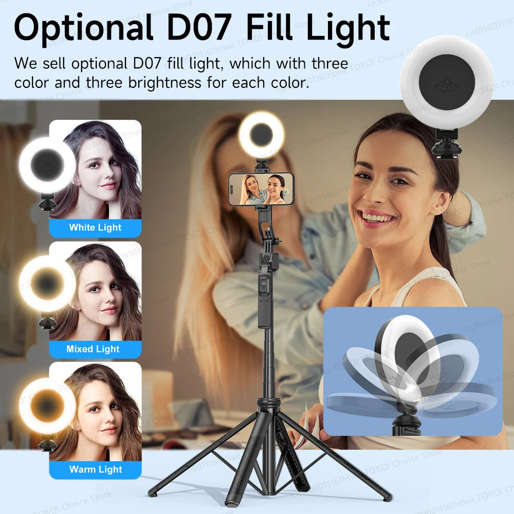 AI Face Tracking Gimbal Phone Stand – 360° Auto Rotate Selfie Stick Tripod