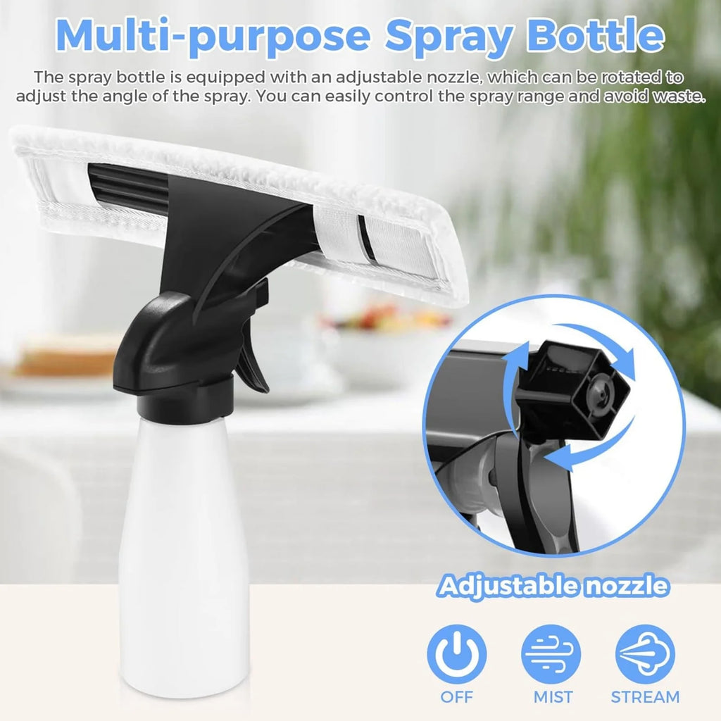 Cordless Window Vacuum Cleaner – 3-in-1 Spray, Clean & Suck Window Cleaner
