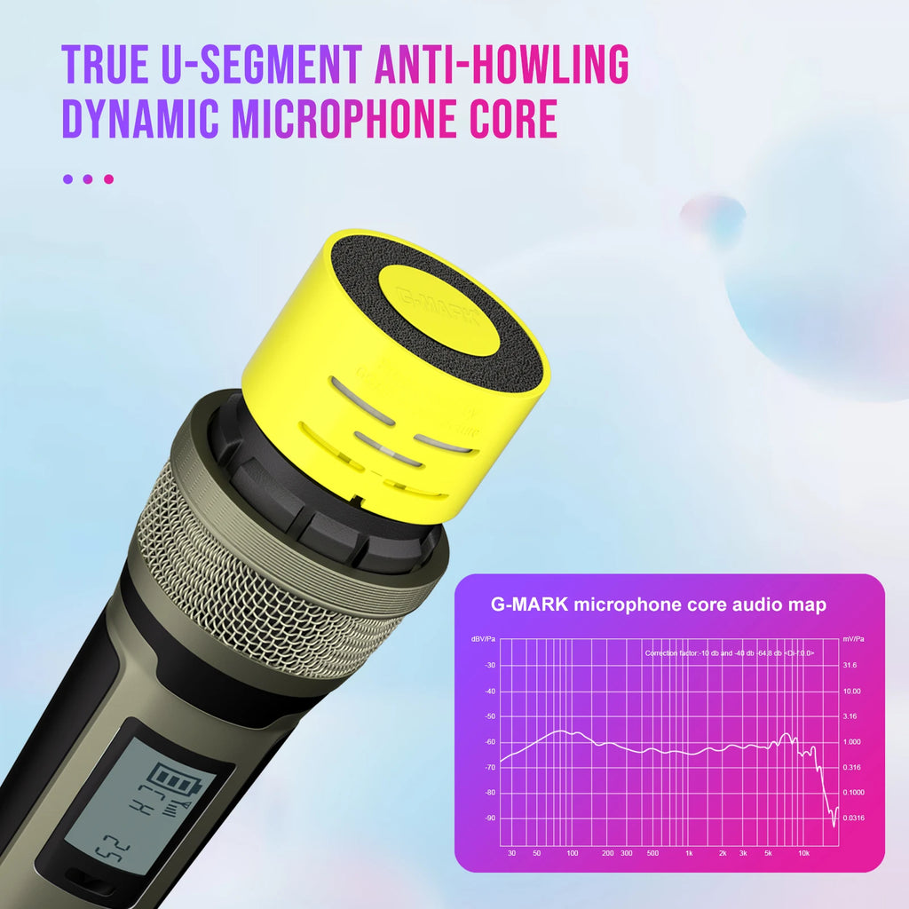 UHF Wireless Microphone System – Handheld Mic for Karaoke, Stage & Teaching