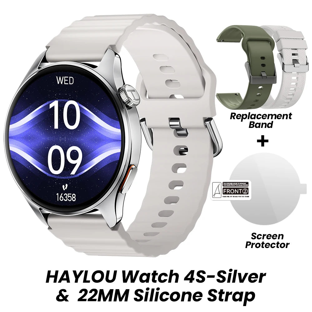 HAYLOU Watch 4S GPS Smart Watch, 1.43" AMOLED Display, 120+ Workout Modes