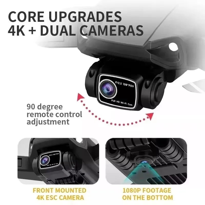 4K Camera Drone – Brushless Motors, Foldable, Aerial Photography