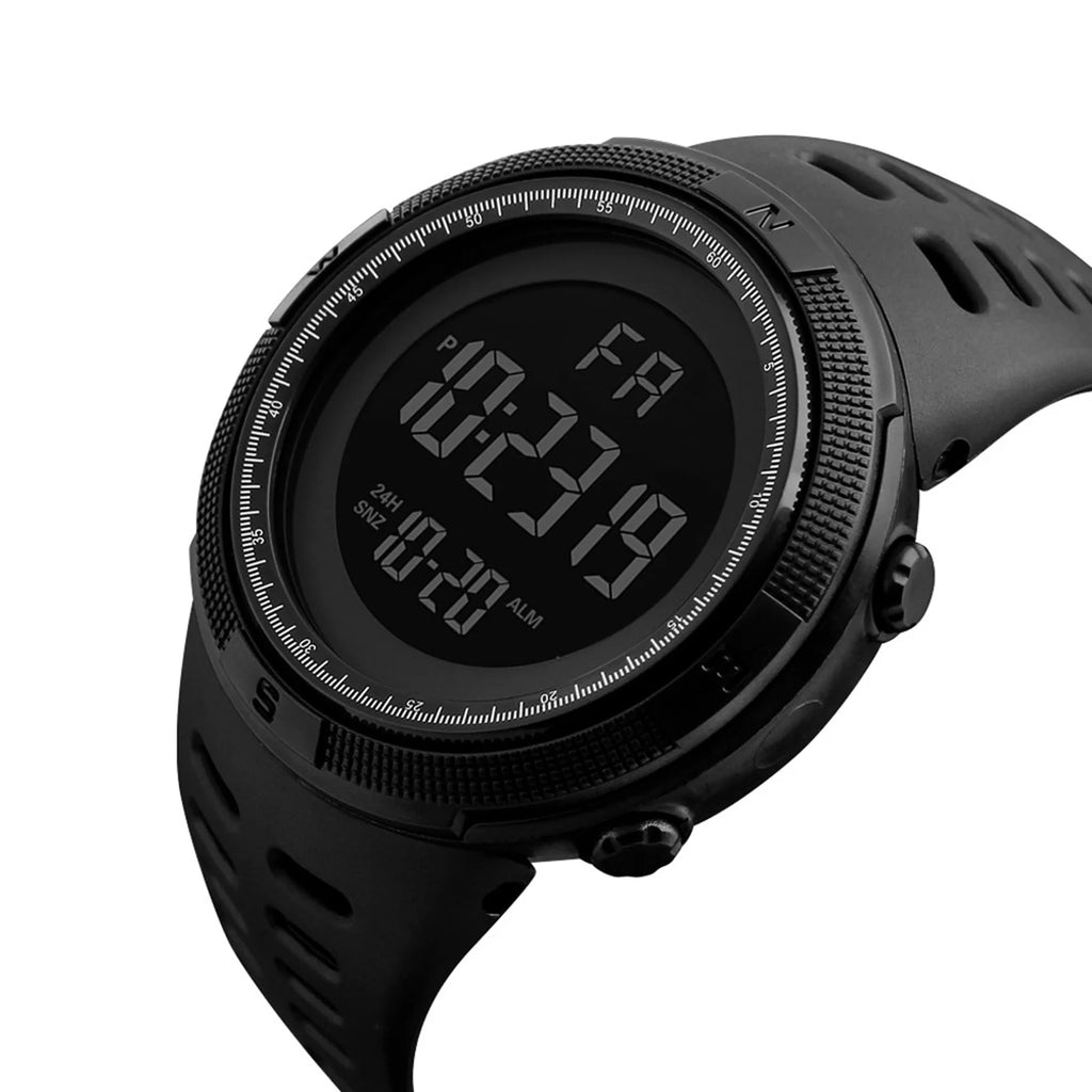 Men's Digital Sports Watch, 50m Water Resistant, Luminous Display, Alarm & Stopwatch