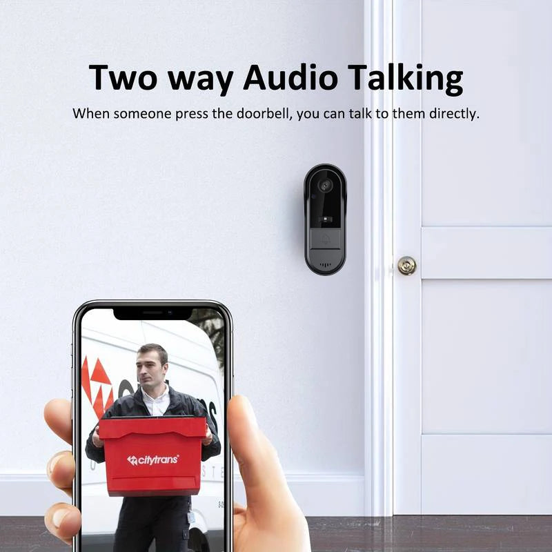 Tuya Smart WiFi Outdoor Doorbell Camera Wireless Waterproof Visual Intercom  HD Night Vision Motion Detector