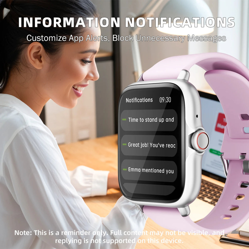 1.83" Waterproof Smart Watch with Call Answering, Sleep Tracking & Pedometer