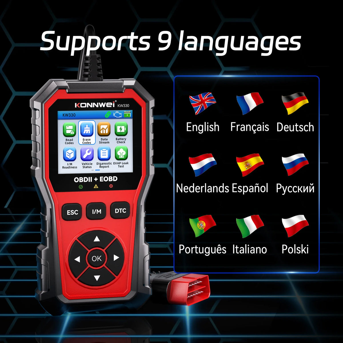 Car OBD2 Scanner – Engine Fault Code Reader & Diagnostic Tool