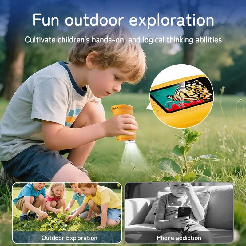 1000X Handheld Digital Microscope for Kids – Rechargeable with 2" Screen, STEM Gift