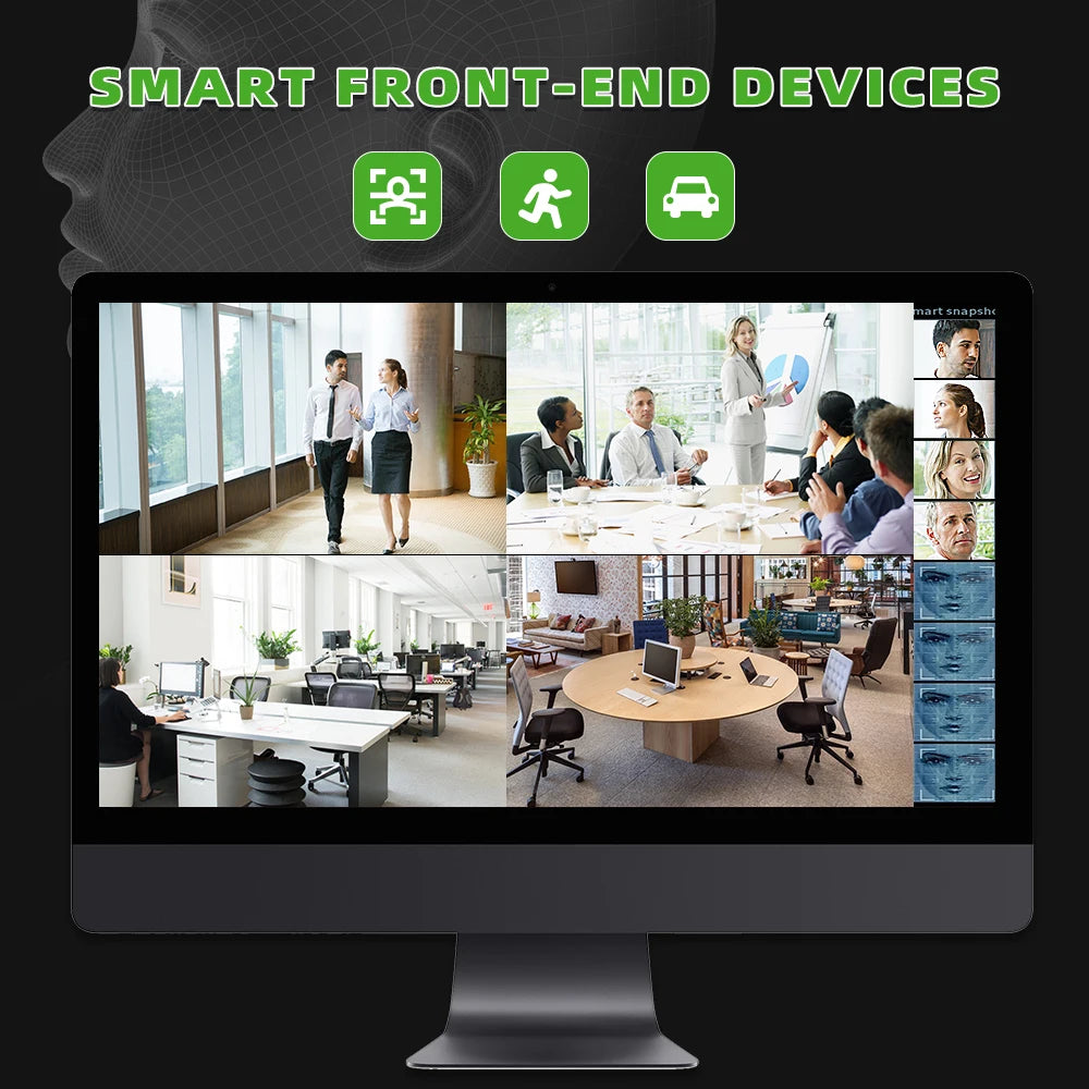 XMeye 16ch NVR 4K Network Video Recorder Register H.265X 1 HDD 24/7 Recording IP Camera P2P System Security Face