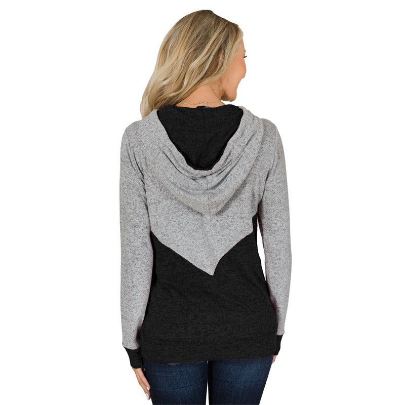 Women's Autumn And Winter Patchwork Sweater Colored Cotton - image 5
