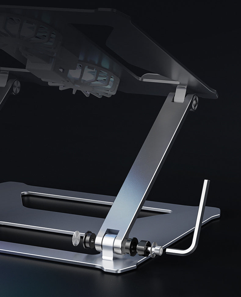 Aluminum Alloy Folding Dual-Fan Laptop Cooling Stand - image 4