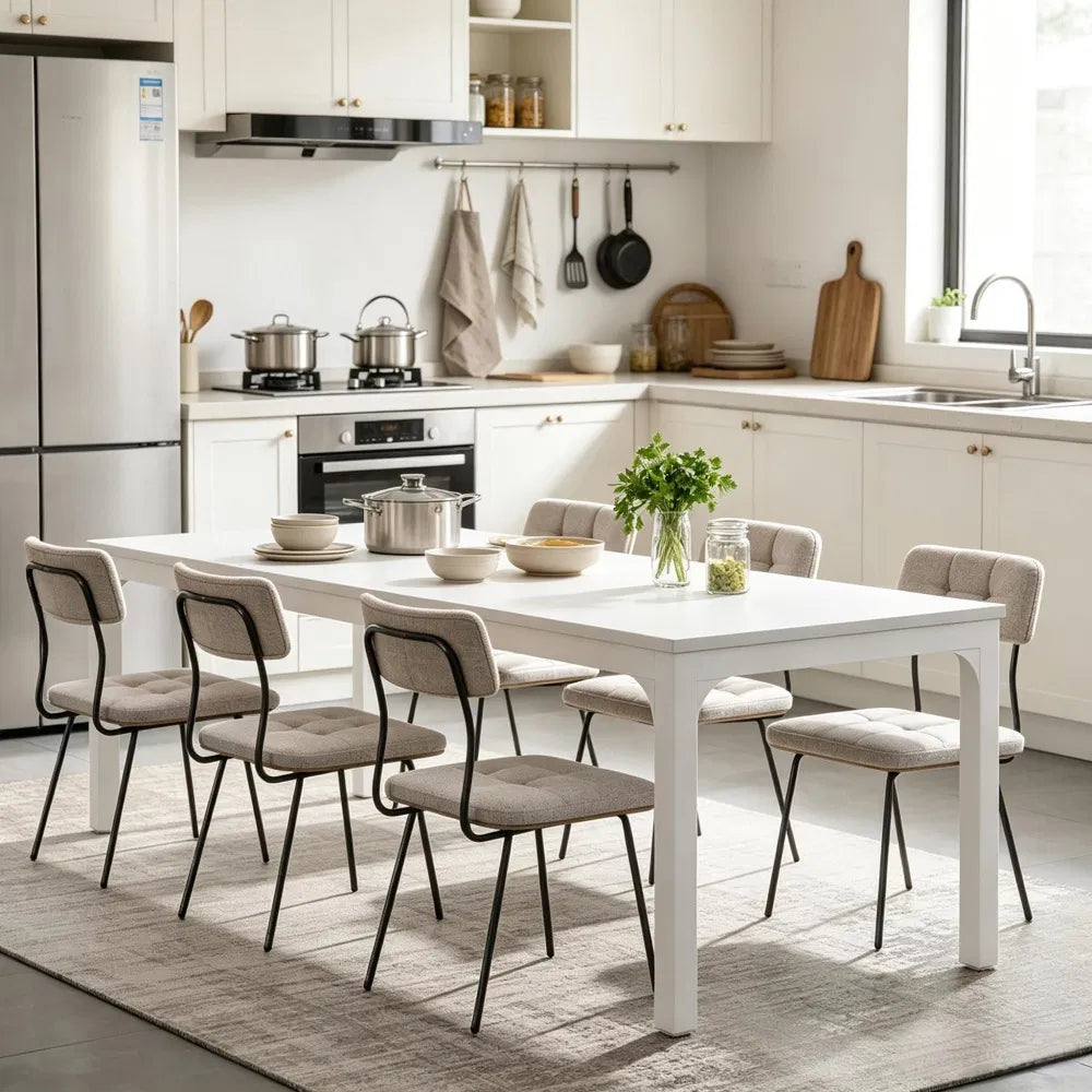 Dining table in a dining room