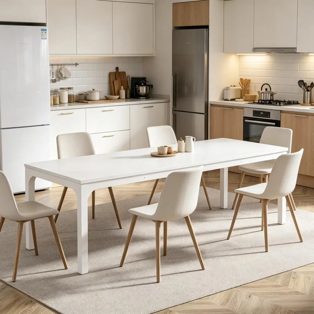Dining table side view