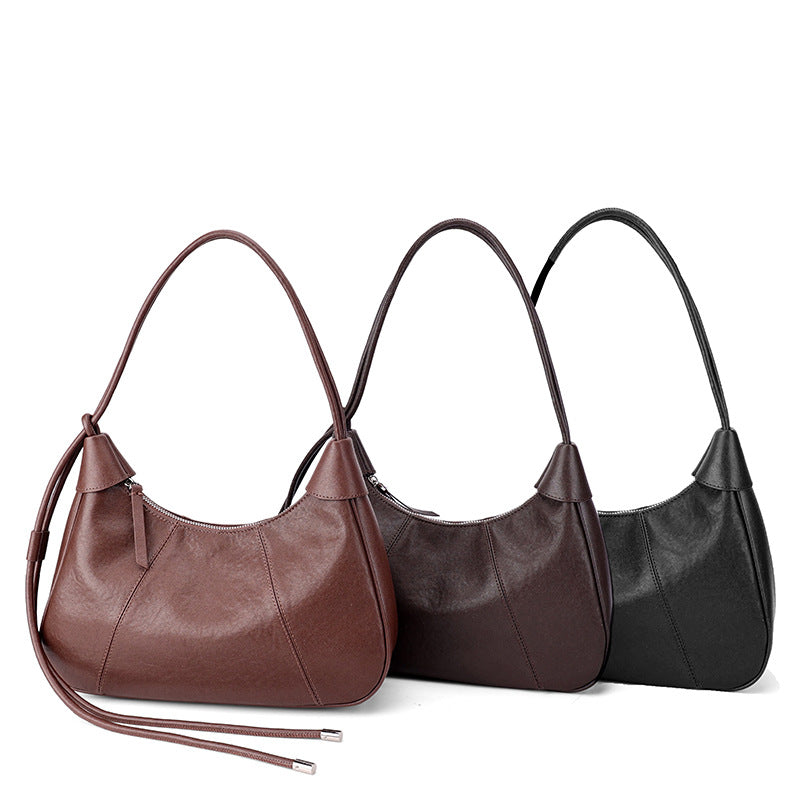 Women's Vegetable-Tanned Leather Crossbody Shoulder Bag