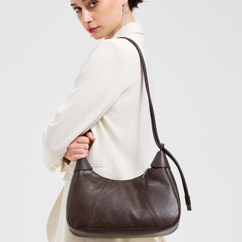 Women's Vegetable-Tanned Leather Crossbody Shoulder Bag