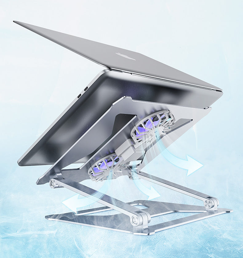 Aluminum Alloy Folding Dual-Fan Laptop Cooling Stand - image 6