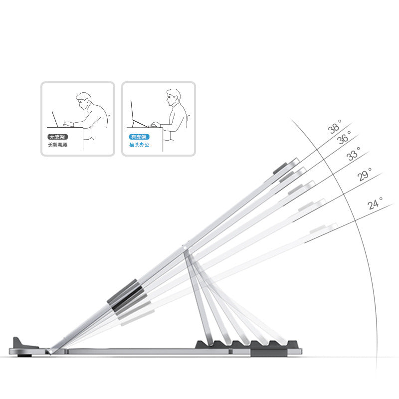 Aluminum Alloy Adjustable Folding Laptop Stand - image 9