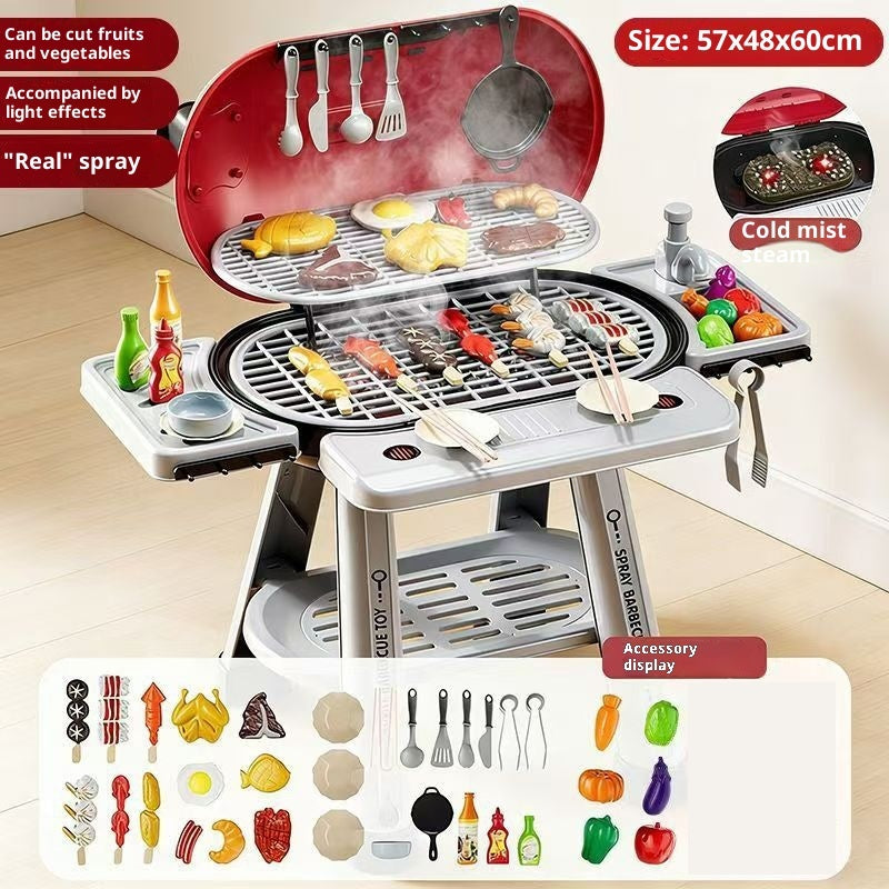 Kids BBQ grill pretend play toy set - image 6