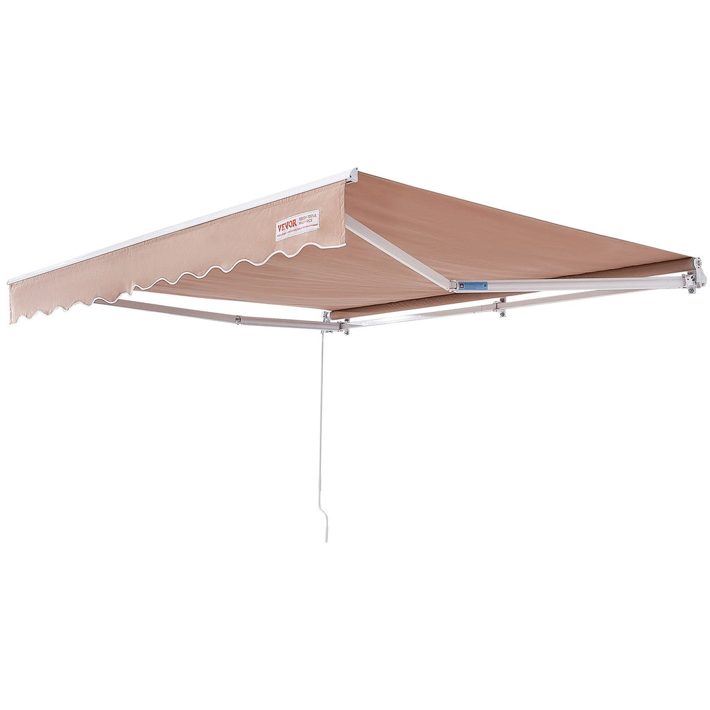 Manual Retractable Patio Awning 12 x 10 ft, Water-Resistant - image 2